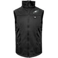 thumbnail image 3 of Men's ActionHeat  Black Philadelphia Eagles 5V Softshell Battery Heated Full-Zip Vest, 3 of 7