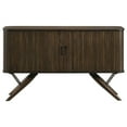 thumbnail image 3 of Wes 2-door Sideboard Buffet Storage Cabinet Dark Walnut, 3 of 12