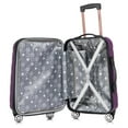thumbnail image 5 of Rockland Melbourne Hardside Expandable Spinner Wheel Luggage, Carry-On 20-Inch and Tote 14-Inch, Purple, 5 of 7