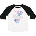 thumbnail image 3 of Inktastic Pink or Blue, Big Brother Loves You Footprints and Heart Boys Toddler T-Shirt, 3 of 5