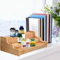 thumbnail image 4 of Organizador de especias Zri Bamboo de 3 niveles, expandible, amarillo, 4 of 6
