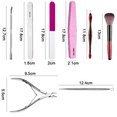 thumbnail image 2 of Premium Cuticle Nippers Pusher Manicure Tools Set, Professional Ingrown Toenail File, Cuticle Remover Trimmer Cutters Tool Gel Kit, Stainless Steel, Travel, Gift, 2 of 6