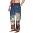 thumbnail image 6 of Salouo Western Desert Cloud Cowboy Print Pajama Pants for Men, Lounge Pants Elastic Waistband Casual Men's sleepwear Loungewear Sleep Pajama Pant -Large, 6 of 7