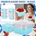 thumbnail image 4 of Disposable Meal Prep Containers | Oven Safe Disposable Containers with Lids for Baking Desserts Meal Prep | 30 Pack Light Blue Aluminum Foil Pans for Parties Gifting Home Catering, 4 of 6