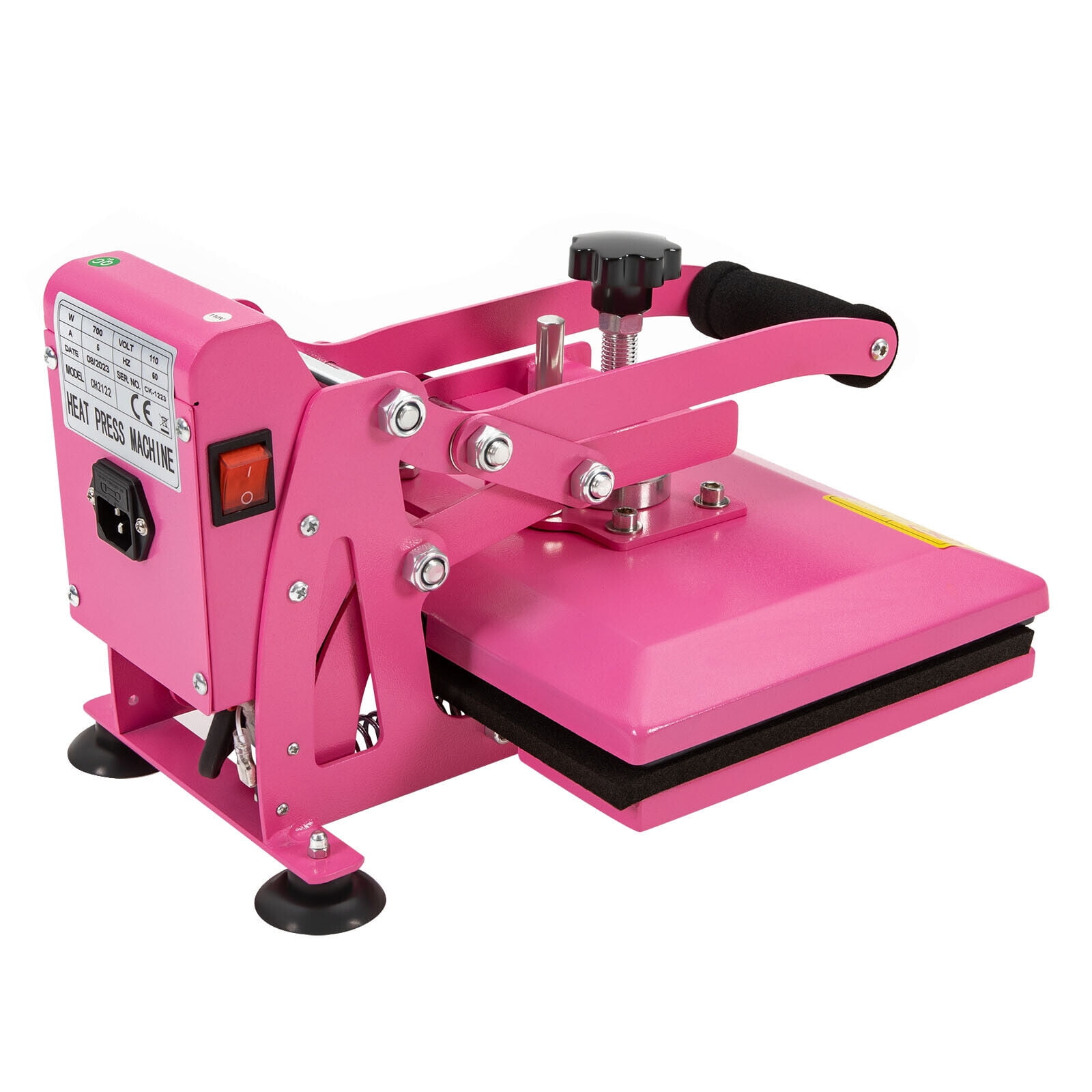 11.8*9 inches Heat Press Machine for DIY T Shirts/T Shirt Press Machine Pink