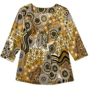 Just My Size - Women's Plus Print V-Neck Top