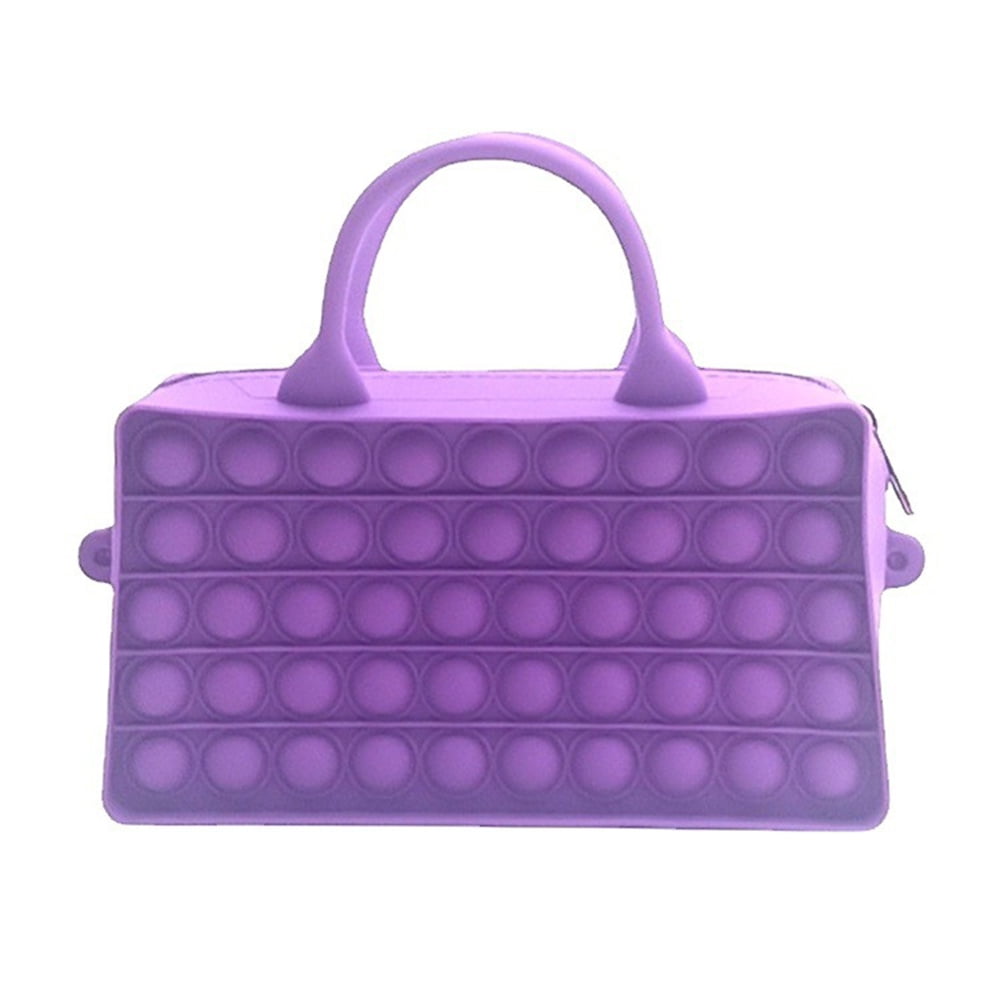 Latest Poppit Bubble Game Fidget Handbags &Purse Wallet Womens Bags Sensory Toys 