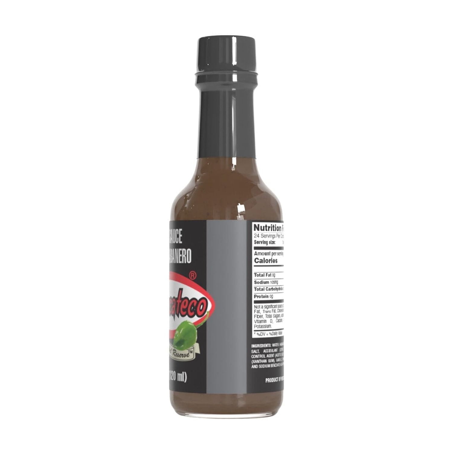 Pack of 12, El Yucateco Chile Habanero Hot Sauce, 4 oz