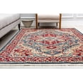 thumbnail image 3 of Stratford AM50A Pheasant Dark Abstract Vintage Red Area Rug, 8'0"X10'0", 3 of 6
