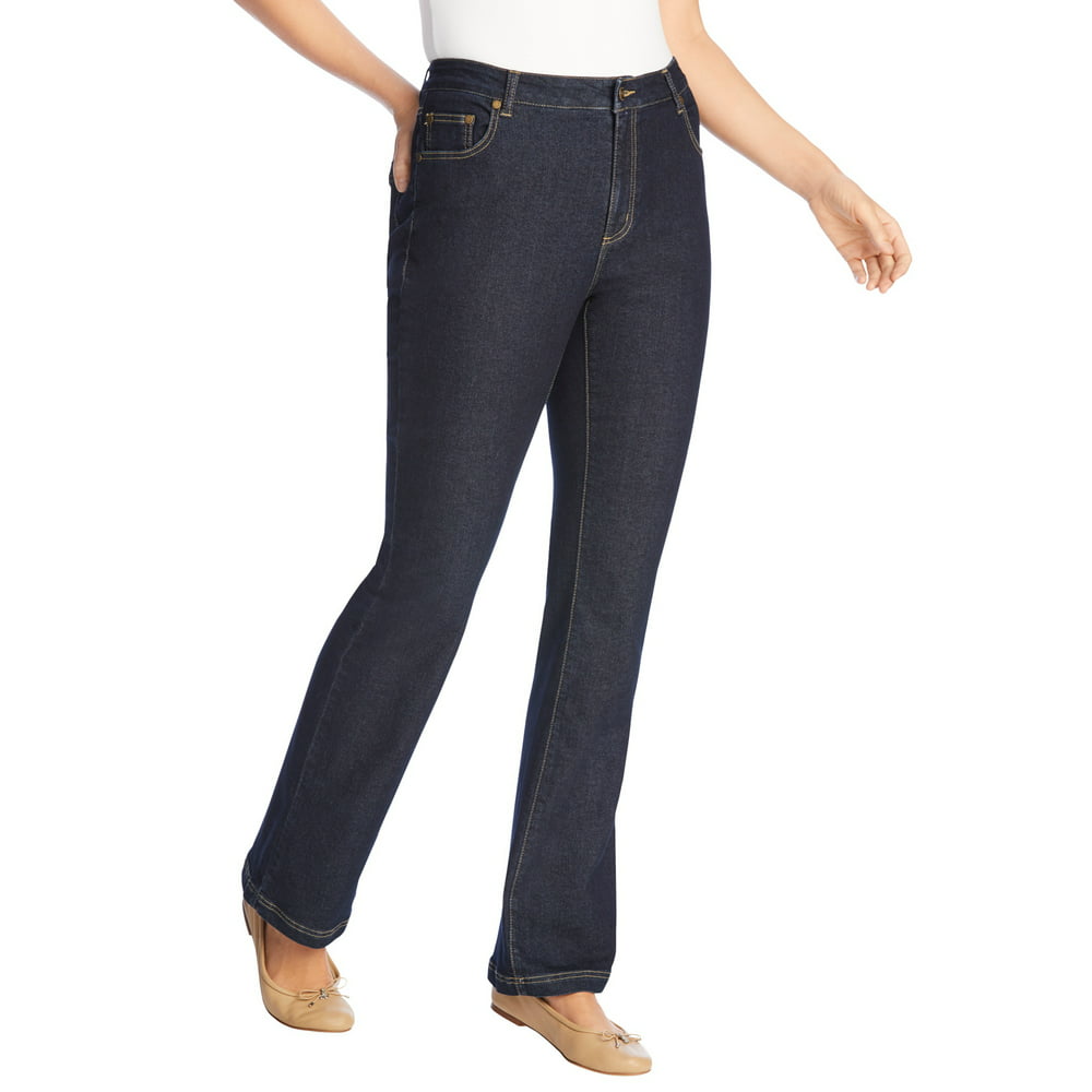 Woman Within - Woman Within Women's Plus Size Petite Bootcut Stretch ...