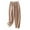 Pink, variant on High Waist Cropped Pants for Women Elastic Waist Drawstring Casual Lounge Pants Solid Color Wide-Leg Loose Trousers White L