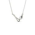thumbnail image 3 of aaXia 10K White Gold 1/10ct. TDW Diamond Wavy Curved Bar Necklace (H-I, I1-I2), 3 of 5
