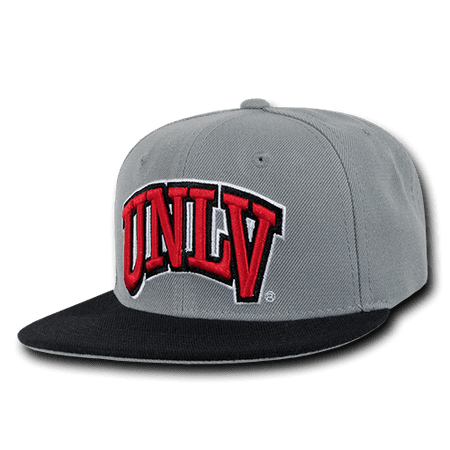 NCAA UNLV University Nevada Las Vegas Snapback Baseball Caps Hat Grey Black