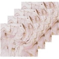 thumbnail image 2 of GZHJMY 12x12Inx2 Sets Reusable Soft Face Towel,Kitchen Hand Towel Bathroom Absorbent Towel,Gym Hotel Spa-Rose Gold Marble, 2 of 7