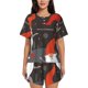 thumbnail image 1 of Fotbe Christmas Gnomes In Red Hats Conjunto de Pijama Estampado para Mujer, 2 Piezas, Ropa de Dormir con Camiseta de Manga Corta y Shorts Suaves-4X-Large, 1 of 6
