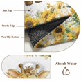 thumbnail image 5 of Cute Giraffe Sunflower Large Area Rugs 6x9 ft Yellow Cartoon Animal Flower Leaf Washable Rug Non Slip Indoor Carpet Absorbent Floor Mat for Living Room Bedroom Dining Room, 5 of 9