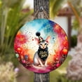 thumbnail image 4 of Hello 2025 Sphynx Celebrates Happy New Year Firework Balloon Round Wood Sign Cat Lover Kitten Owner Gifts Idea Hanging Wall Home Decor - 02024, 4 of 5