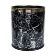 thumbnail image 1 of Decorative Garbage Basket Marbling Trash Bin Lidless Waste Paper Basket, 1 of 8