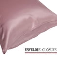 thumbnail image 4 of Unique Bargains 2-Pack 22 Momme 100% Silk Pillowcases, Standard, Mauve, 4 of 8