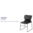 thumbnail image 4 of Emma + Oliver Home and Office Black Full Back Stack Chair with Black Frame - Guest Chair, 4 of 12