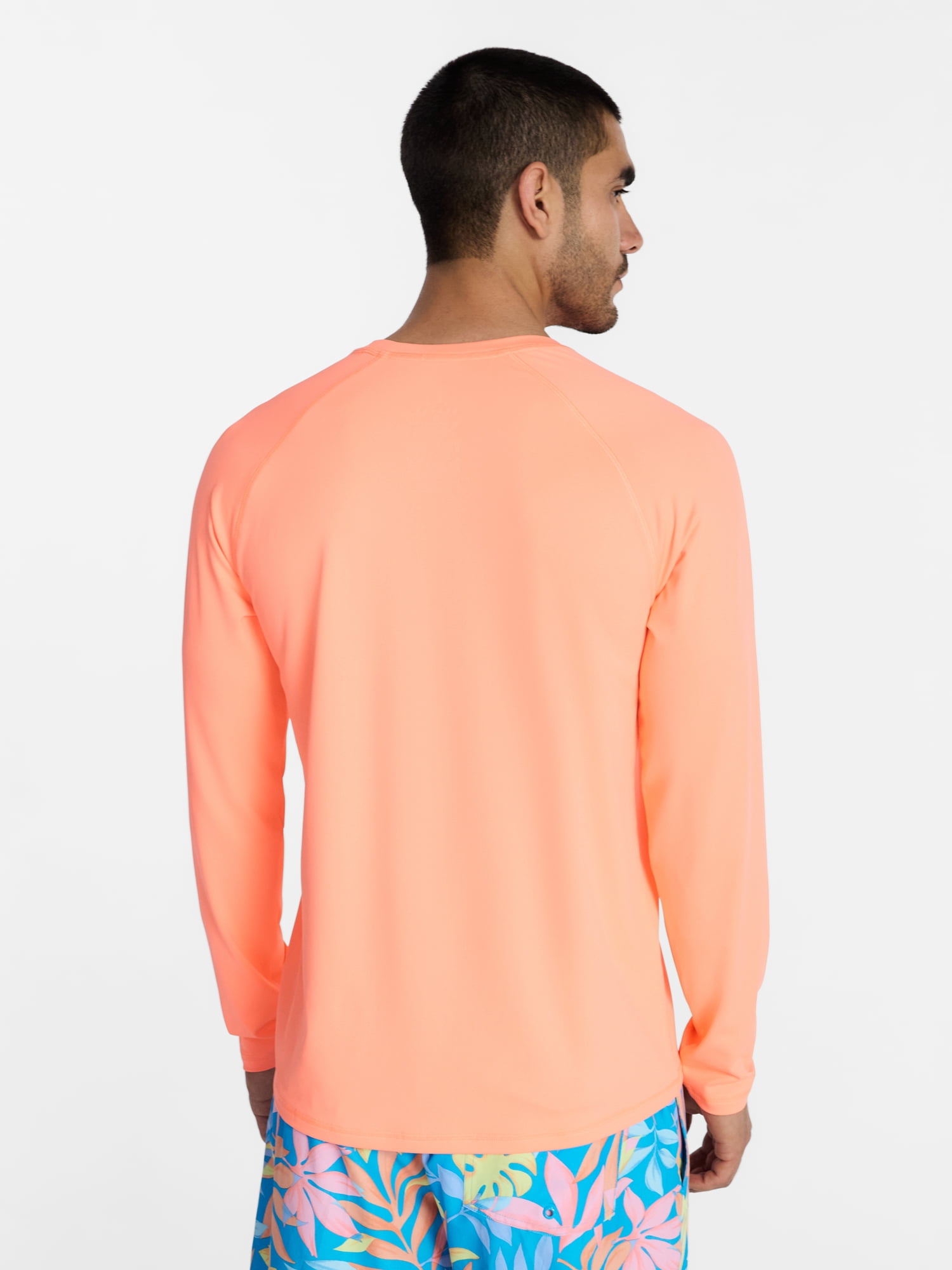 George Men's and Big Men's Printed Sun Shirt with Long Sleeves, UPF 50+, Sizes S-3XL