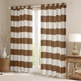 thumbnail image 2 of Manfei Abstract Checkered Blackout Curtains Set of 2 (52x84 Each) for Boys Girls,Geometric Stripes Plaid Window Curtains,Retro Vintage Style Curtains and Drapes,Microfiber Bedroom Decor, 2 of 6