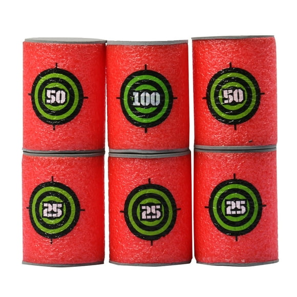 6pcs Toy Gun Soft Bullet Target Shoot Dart Fr NERF N-Strike Elite Blaster Kid Toy
