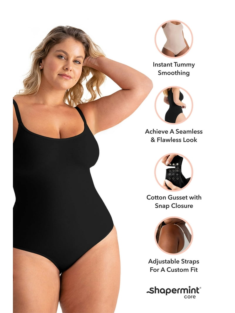 Shapermint Core Sculpting Bodysuit – Scoop Neck Smoothing
