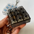 thumbnail image 5 of Keyboard Fidget Toy, Ngxiha Keyboard Adult Fidget Toy Clicker Toy Button Fidget Keyboard Keychain with Lights, Portable Fidget Toy for Stress Relief, Mechanical Key Button Clicker Gift, 5 of 9