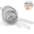 thumbnail image 1 of 3 coladores de malla fina de acero inoxidable para cocina., 1 of 8
