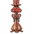 thumbnail image 5 of LiviNest 20 Inch Tall Decorative Candle Holder with Grape Vine Motif for Wine Enthusiasts - Vintage Bronze Finish & Red Marble Resin for Home Decor & Gifts, 5 of 5
