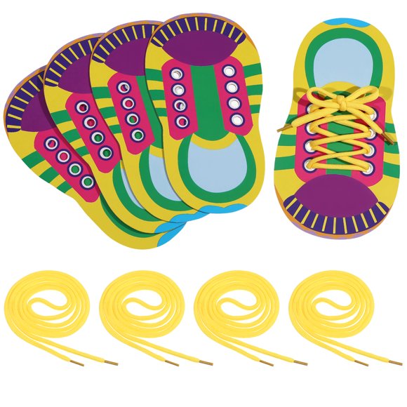 5 juegos de juguetes para aprender a enhebrar cordones. Juguetes educativos para niños pequeños.