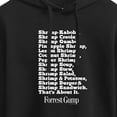 thumbnail image 3 of Forrest Gump - Bubbas Shrimp List - Juniors Cropped Pullover Hoodie, 3 of 5