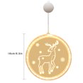 thumbnail image 4 of Luz colgante 3D Lámpara de cadena LED Iluminación Decoración Luz de Navidad para el hogar Dormitorio Habitación Tipo 1 Eigraketly HA001724-05B, 4 of 7