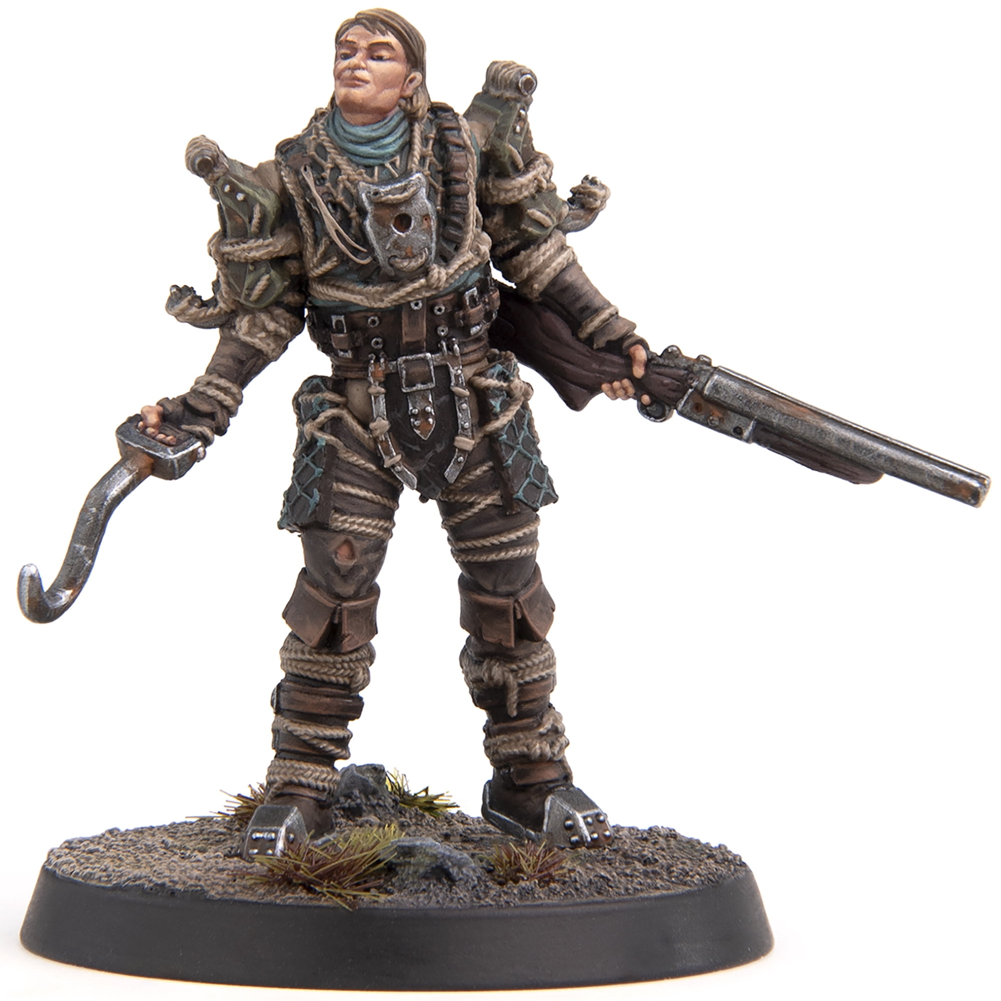 Fallout: Miniatures - Raiders: Trappers - 6 Resin Figures & Bases, Unpainted & Unassembled, Far Harbor Wave, Licensed Tabletop Skirmish Wargame