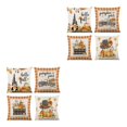thumbnail image 4 of Inteprter 4 pack/lote funda de almohada y duradera para una acogedora decoración de ambiente festivo de Halloween en casa fácil de cuidar Type2 NO2, 4 of 6