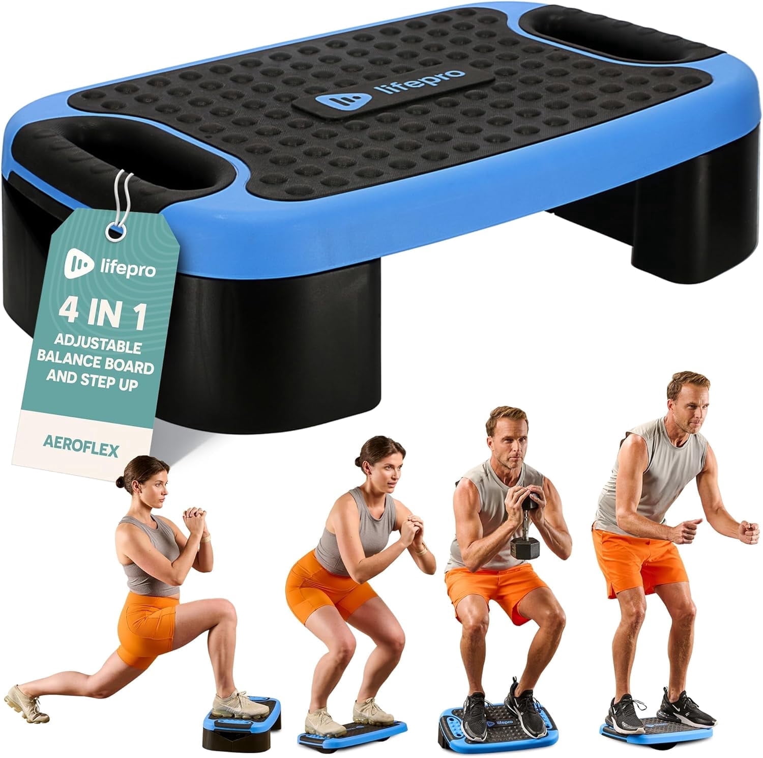XPRT Fitness Aerobic Stepper 43'' platform With 4 Risers Health