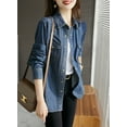 thumbnail image 2 of Camisa vaquera, blusa de mujer, camisas occidentales, túnica, blusas con botones, 2 of 8