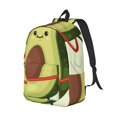thumbnail image 2 of Balery Avocado1 Vintage Canvas Backpack for Men and Women - Large Capacity, Durable Travel Laptop Bag for School, Work, Hiking, and Outdoor Activities, 2 of 7