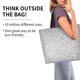 thumbnail image 2 of Balery Silver Mosaic Bolsa Tote Estilo Estético con Cremalleras, Bolsa de Hombro, Bolsa de Compras Grande y Plegable, 2 of 8
