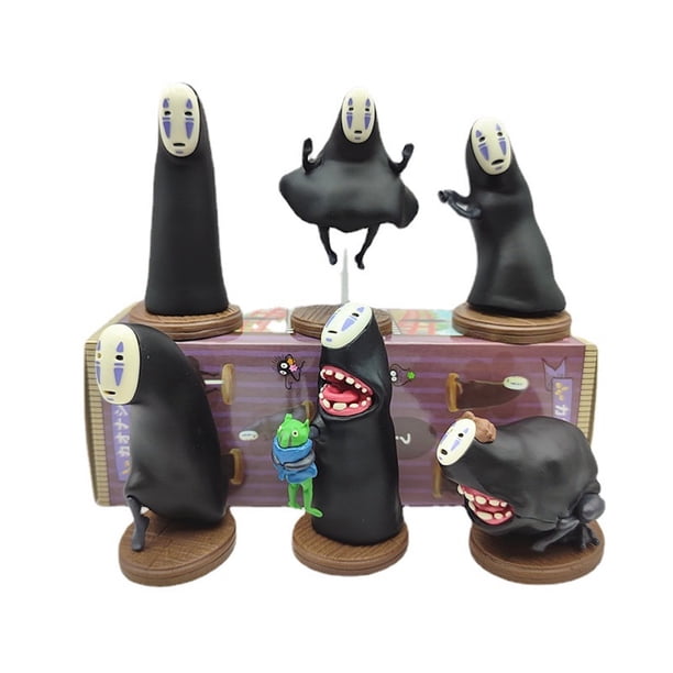 Figura de anime de la colección de juguetes modelo 6 piezas No Faces Man Man