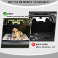 thumbnail image 4 of DISNIMO SUV Cargo Liner for Dogs Hummingbird Flower Printed All Weather Trunk Mat Non-Slip Scratch-Proof Pet Cargo Liner Floor Mat Suitable for Most Car Models, 4 of 7
