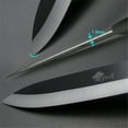 thumbnail image 3 of Black Ceramic Knives Sharp 5-inch Utility Knife 4-inch and 3-inch Fruit Paring Knife,Kitchen Knife for Cutting Boneless Meats, Sashimi, Fruits and Vegetables, 3 of 8