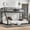 Black (Floor-standing), variant on Metal Queen over King Bunk Bed for Teens and Adults – Space-Saving, Noise-Reduced Design, No Box Spring Needed, Black,Ships 2 Pkgs