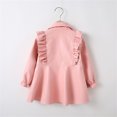 thumbnail image 5 of Vedolay Toddler Baby Girl Coats Baby Long Sleeve Single Button Up Warm Coat Pink,120, 5 of 5