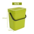 Trash Can with Lid Green Trash Can Plastic Waste Basket Hanging Waste