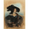 thumbnail image 2 of Paul Delaroche 15x18 Black Ornate Wood Framed Double Matted Museum Art Print Titled - Jane Jarvis (1830-31), 2 of 5