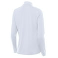 thumbnail image 3 of Women's Antigua White Mississippi State Bulldogs Intent Swinging Bully Quarter-Zip Pullover, 3 of 3
