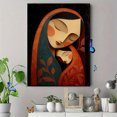 thumbnail image 4 of Qisvanset Ocean Otter Hibiscus Canvas Print 12x16 Inch Bedroom Decor, 4 of 8