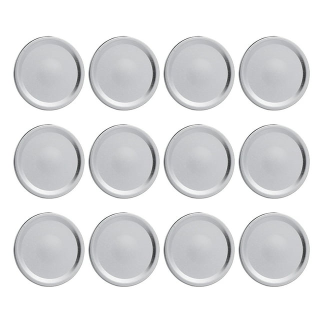 54pcs Mason Can Lids Covers Mason Jar Lids Caps Mason Can Cover Discs (Silver)